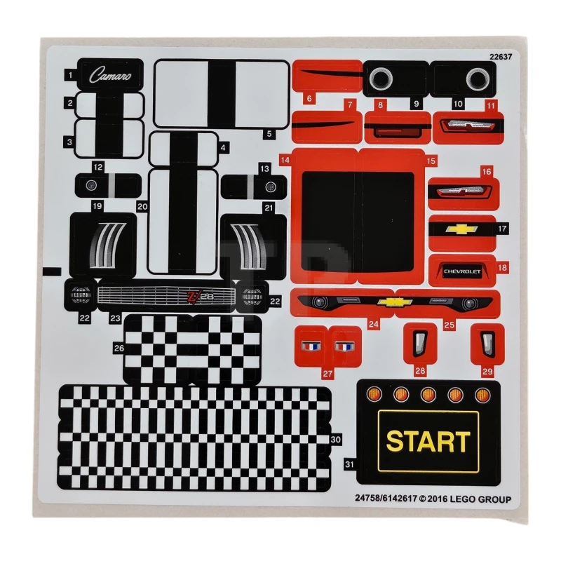 LEGO&reg; 6142617 - Pegatina para el Set 75874 (Versión internacional)