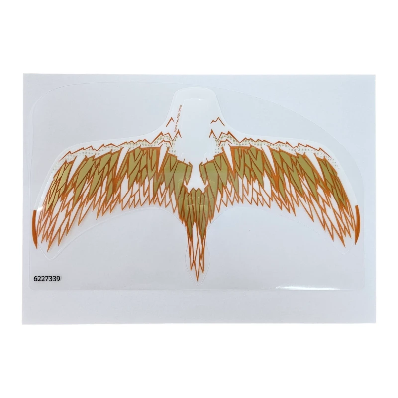 LEGO&reg; 6227339 - 38775 - Plastic Wings with Brown, Reddish Brown, and Pearl Gold Feathers on White Background Pattern