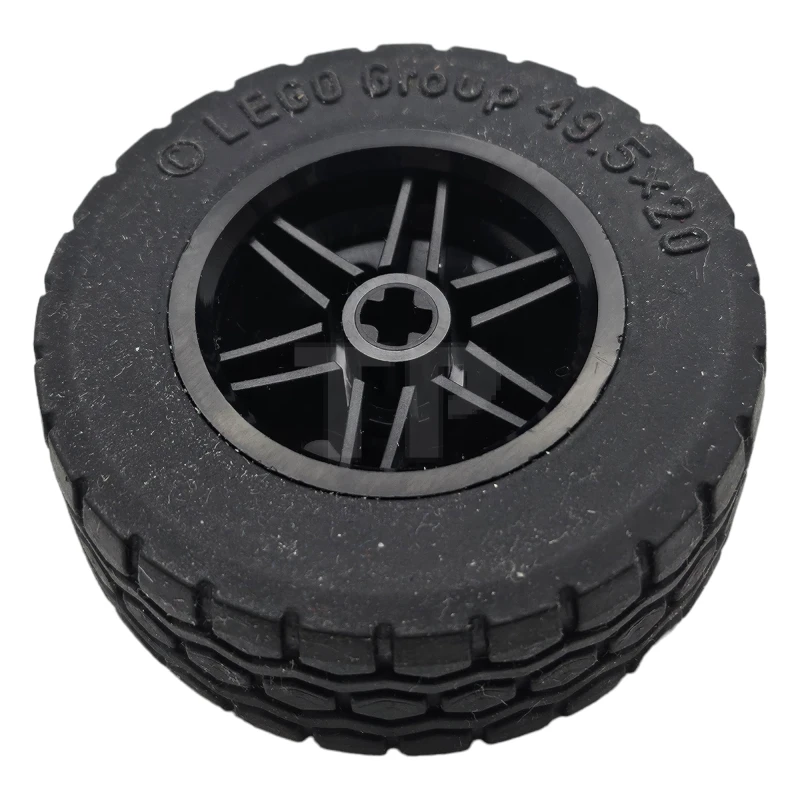 LEGO&reg; 56145c05 -  - Wheel 30.4mm D. x 20mm with No Pin Holes and Reinforced Rim with Black Tire 49.5 x 20