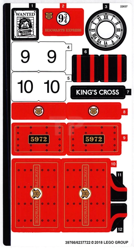 LEGO&reg; 6237722 - Sticker for Set 75955