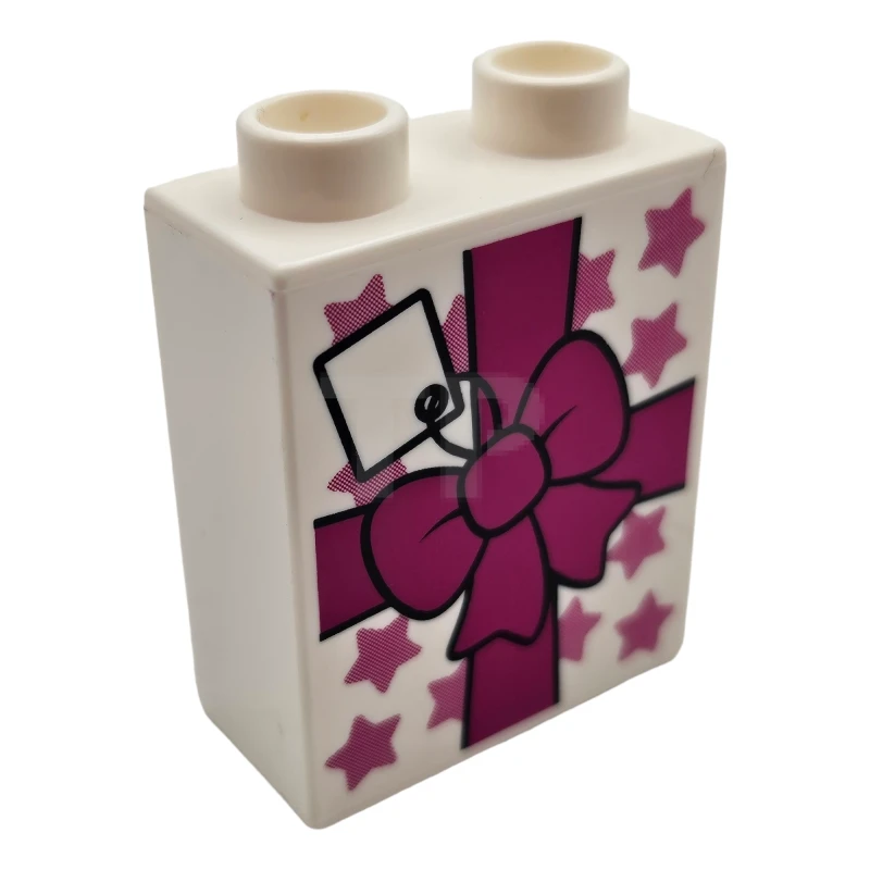 LEGO&reg; 6101880 - 4066pb465 - DUPLO Brique 1 x 2 x 2 avec cadeau / motif de cadeau