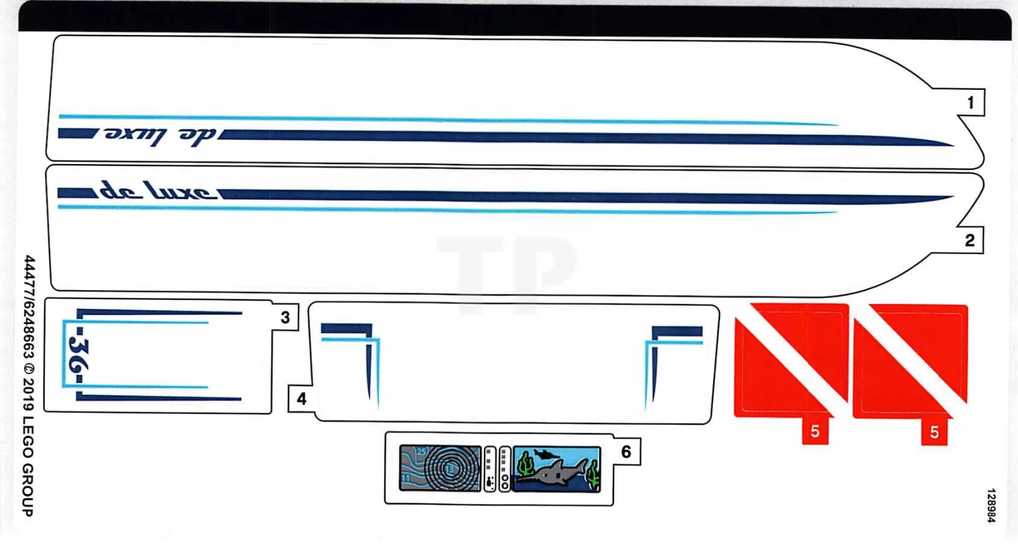 LEGO&reg; 6248663 - Sticker for Set 60221