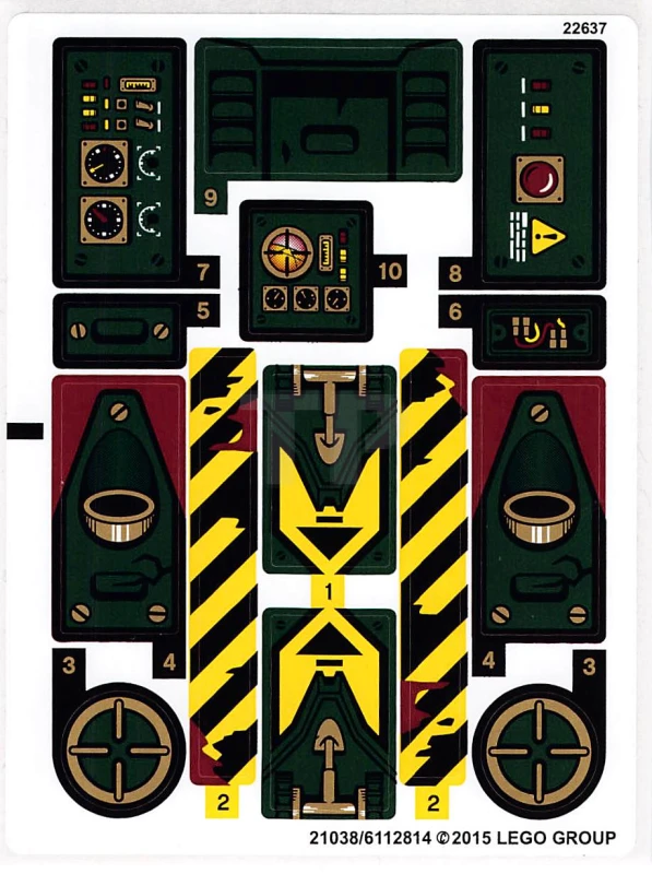 LEGO&reg;  - Sticker for Set 70735 (International Version)