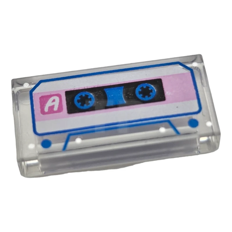 LEGO&reg; 6257668 - 3069pb0696 - Tile 1 x 2 with Audio Cassette Pattern