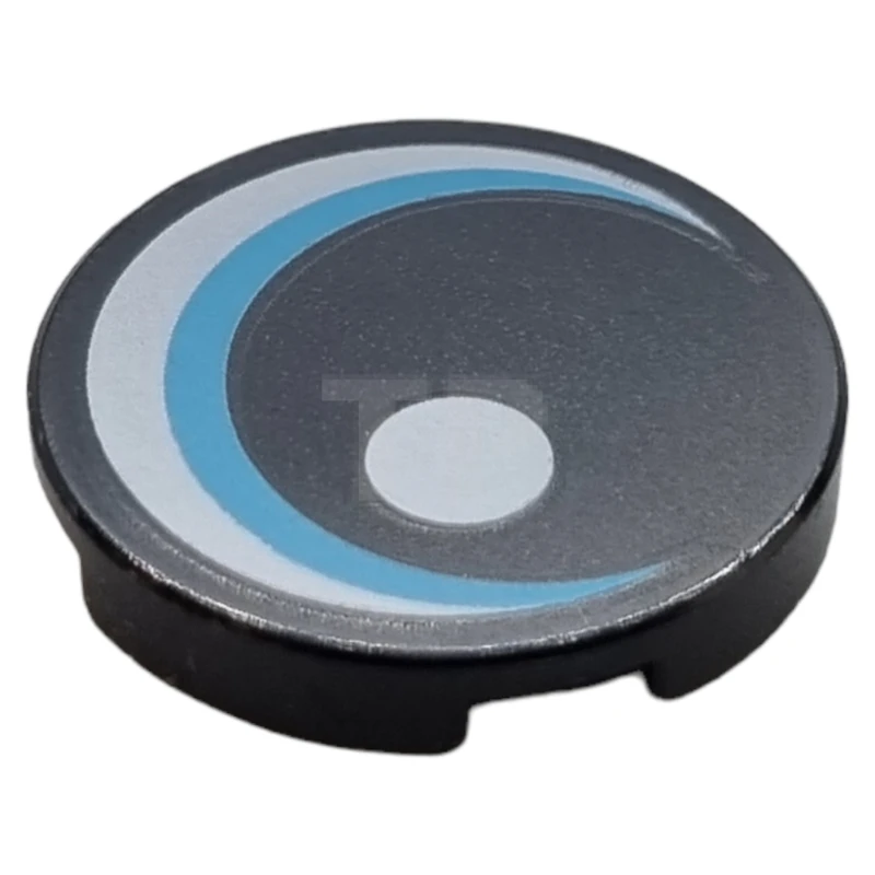 LEGO&reg; 6250671 - 14769pb242 - Carreau 2 x 2 rond avec O inférieur et motif d'œil.