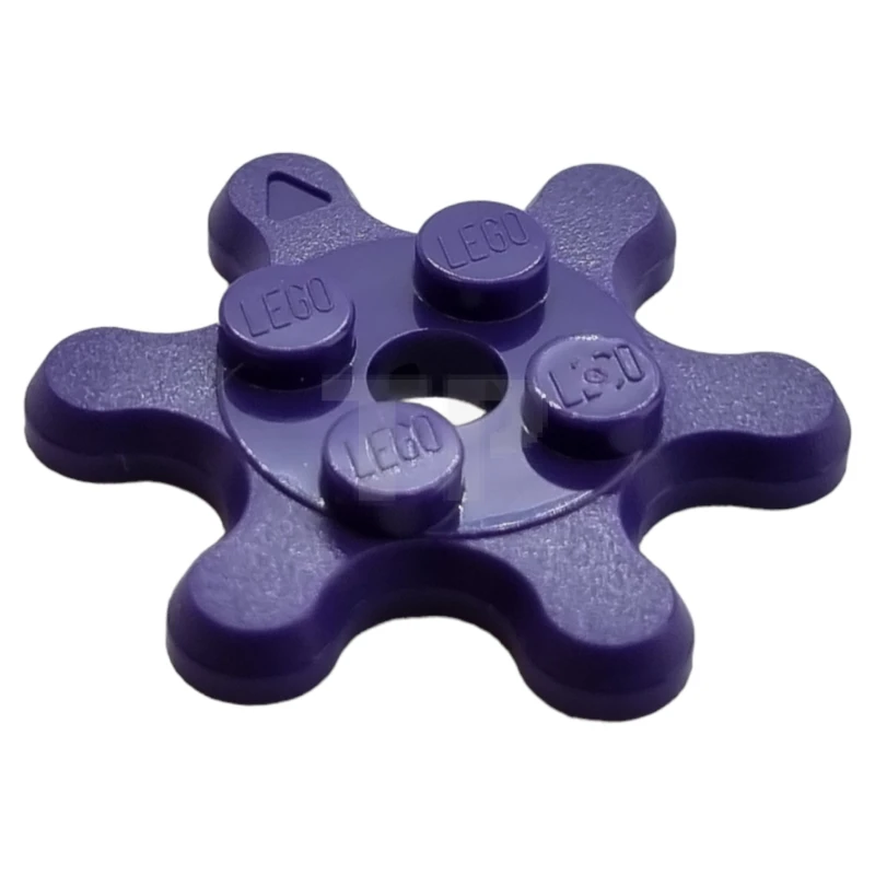 LEGO&reg; 6238330 - 35442 - Plate, Modified 2 x 2 with 6 Gear Teeth / Flower Petals