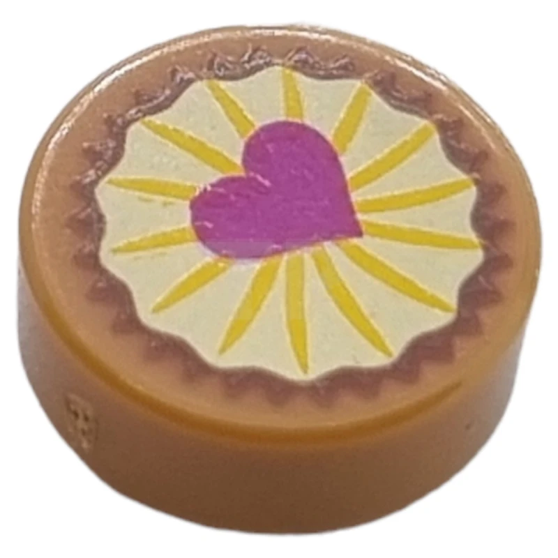 LEGO&reg; 6315331 - 98138pb094 - Piastrelle 1 x 1 rotonde con motivo a forma di uccellino