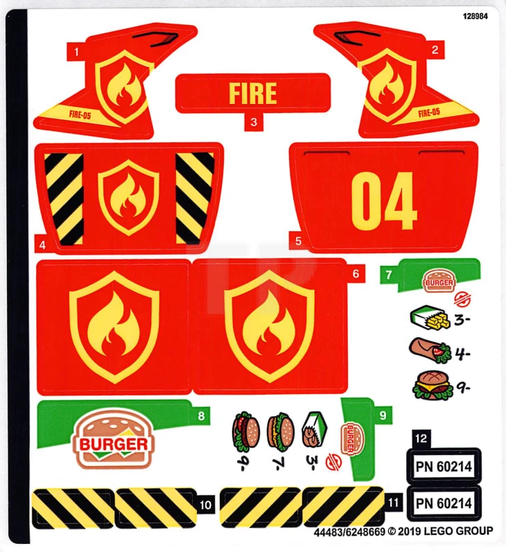 LEGO&reg; 6248669 - Sticker for Set 60214