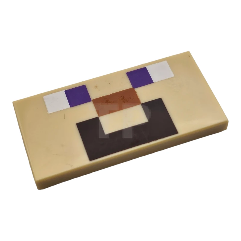 LEGO&reg; 6253171 - 87079pb0555 - Baldosa 2 x 4 con dibujo de cara pixelada