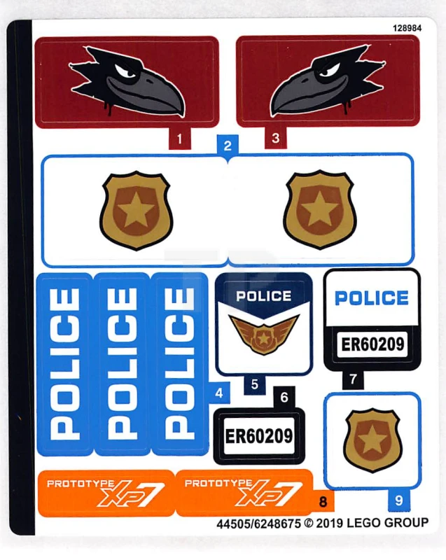 LEGO&reg; 6248675 - Pegatina para Set 60209