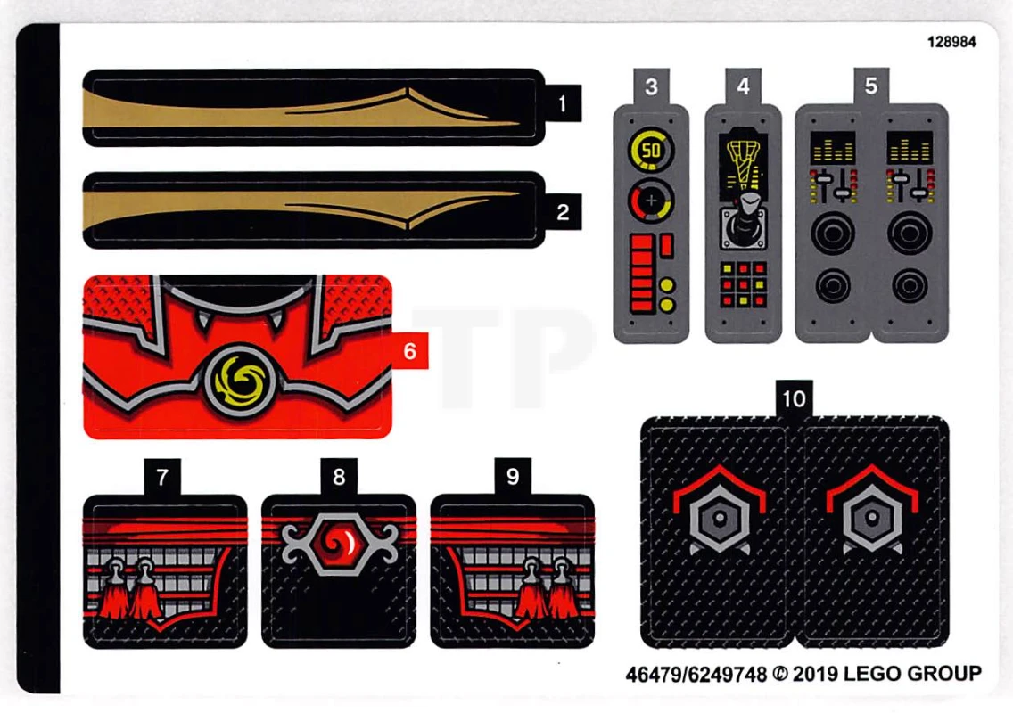 LEGO&reg; 6249748 - Pegatina para Set 70669