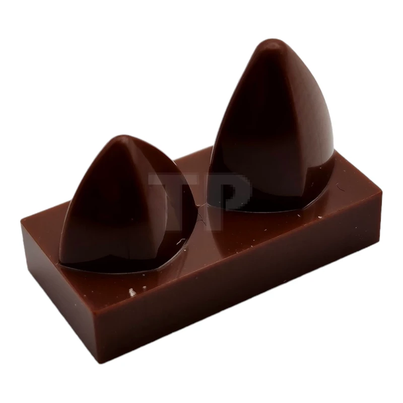 LEGO&reg; 6549448 - 15209 - Tile, Modified 1 x 2 with 2 Teeth Vertical