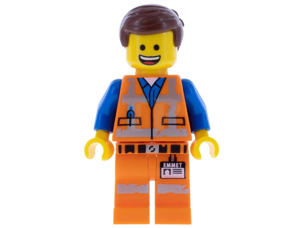 LEGO&reg; tlm113 Emmet - Smile / Scream, Worn Uniform