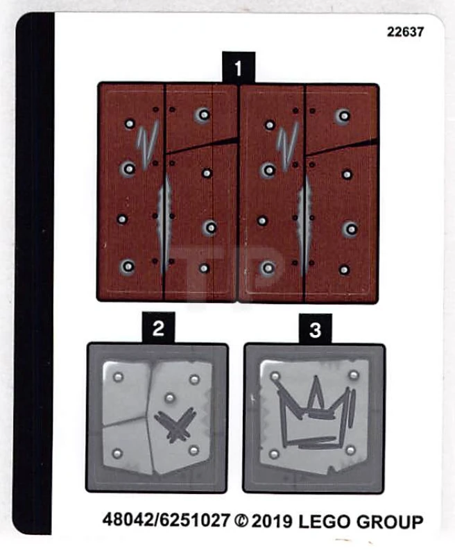 LEGO&reg; 6251027 - Autocollant pour l'ensemble 70827