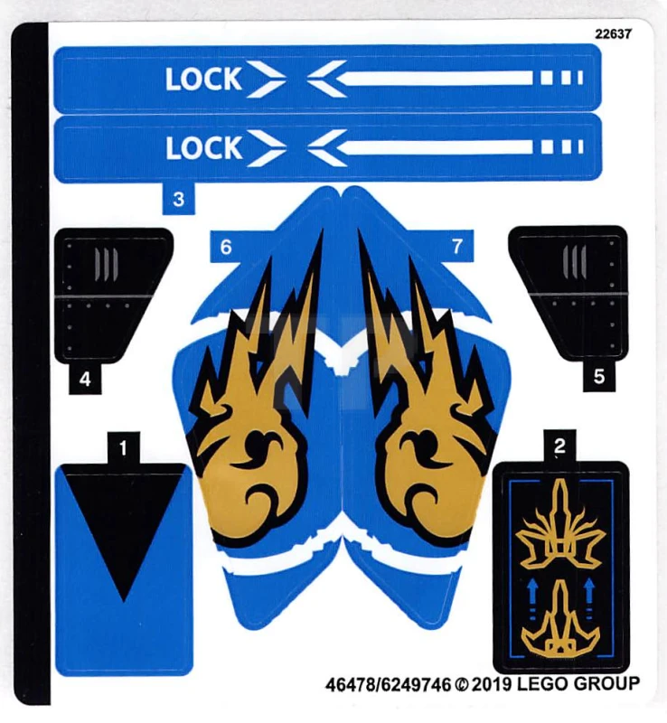 LEGO&reg; 6249746 - Sticker for Set 70668