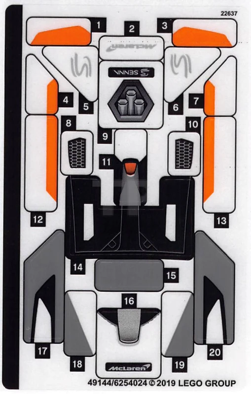 LEGO&reg; 6254024 - Sticker for Set 75892