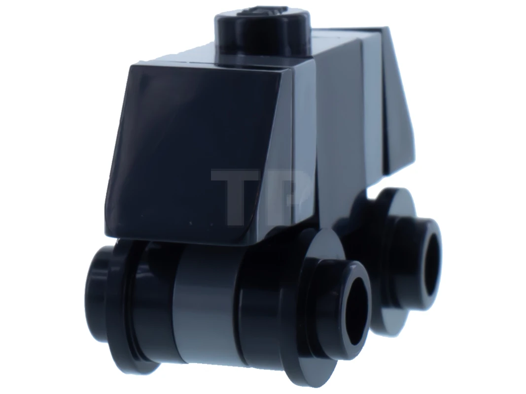 LEGO&reg; sw1004 Mouse Droid - Black / Dark Bluish Gray, Open Studs Wheels