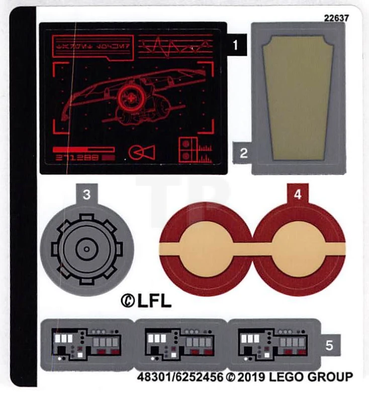 LEGO&reg;  - Sticker for Set 75234