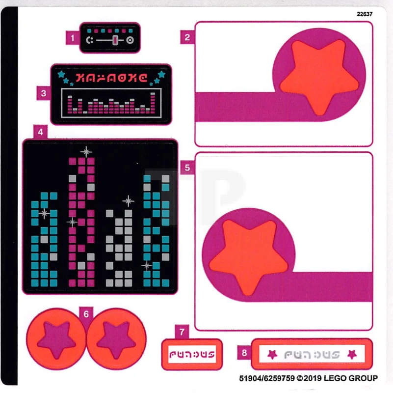 LEGO&reg;  - Sticker for Set 70828