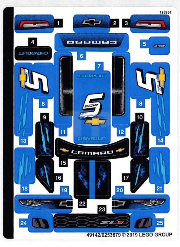 LEGO&reg; 6253679 - Adesivo per il set 75891 - Foglio 1