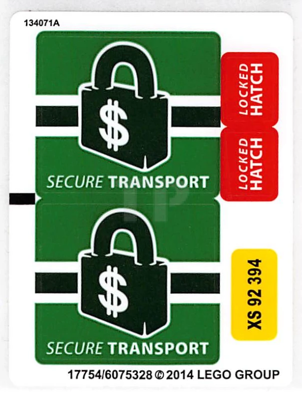 LEGO&reg;  - Sticker for Set 76015 (North American Version)