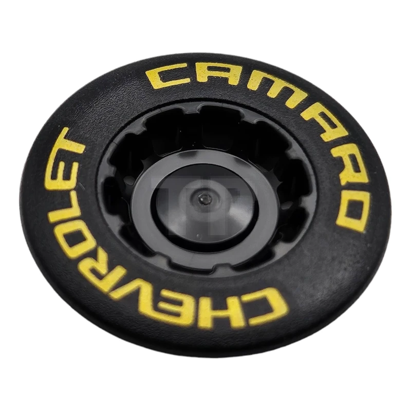 LEGO&reg; 6513795 - 49098pb01 - Wheel Cover 10 Spoke Inset with 'CHEVROLET CAMARO' Pattern