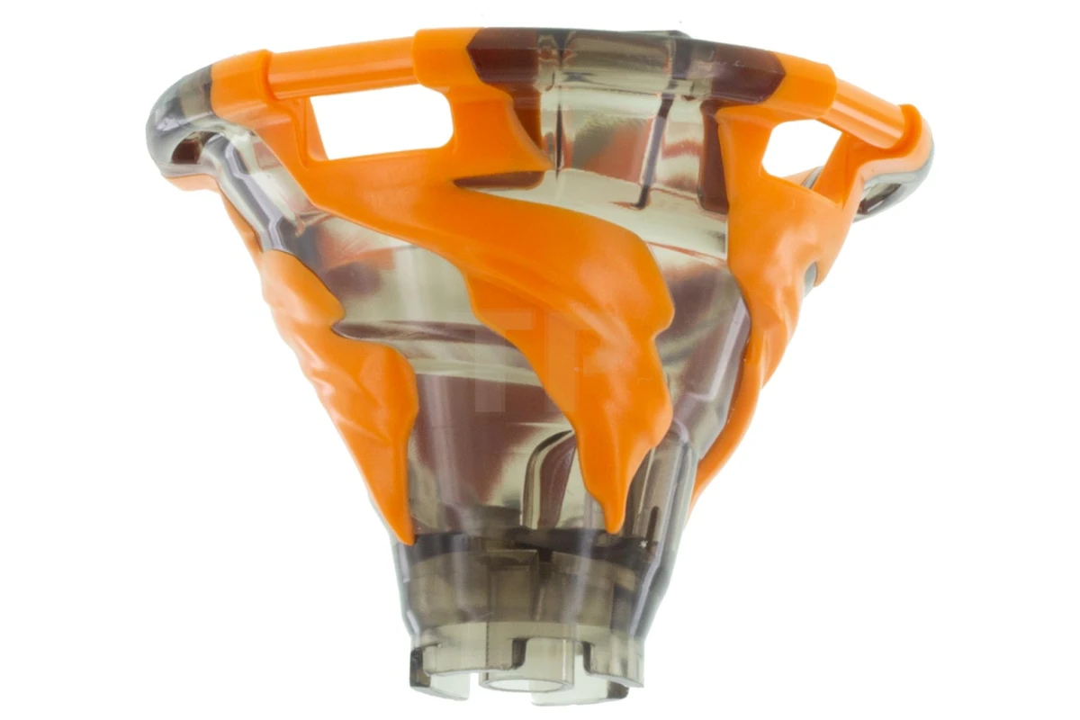 LEGO&reg; 6250932 - 40923pb04 - Tornado with Orange Spiral Pattern and Four Handles on Top Edge
