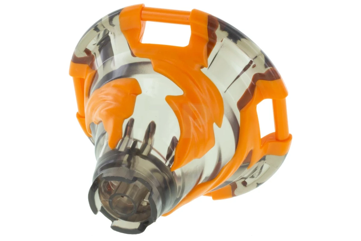 LEGO&reg; 6250932 - 40923pb04 - Tornado with Orange Spiral Pattern and Four Handles on Top Edge