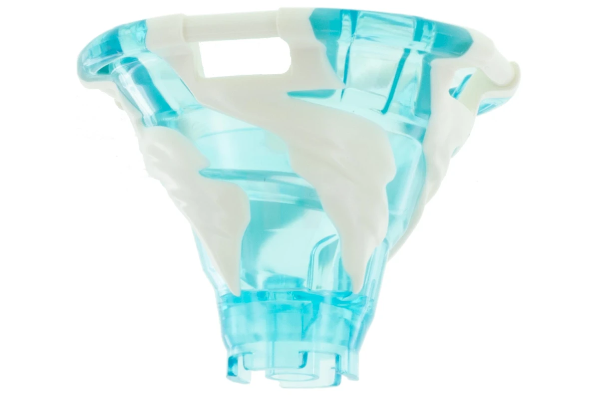 LEGO&reg; 6250929 - 40923pb03 - Tornado with White Spiral Pattern and Four Handles on Top Edge