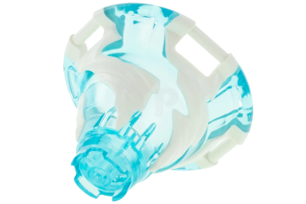 LEGO&reg; 6250929 - 40923pb03 - Tornado with White Spiral Pattern and Four Handles on Top Edge