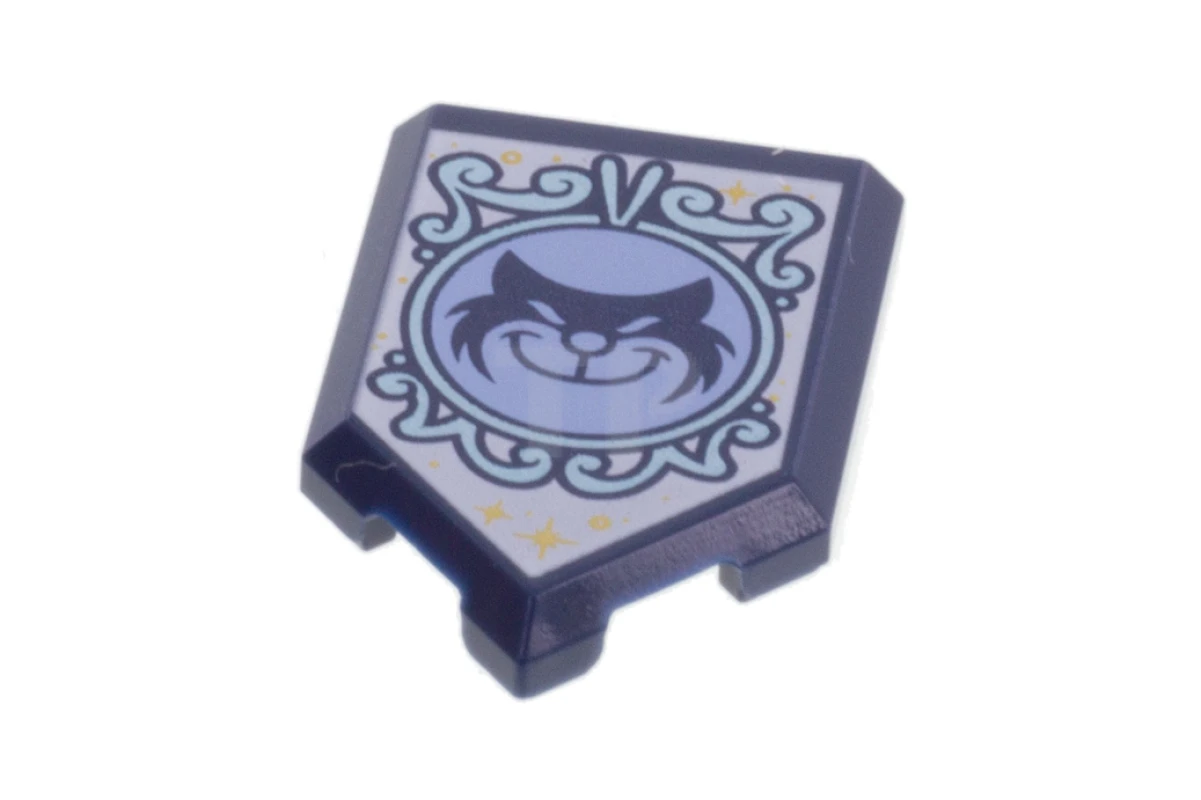 LEGO&reg; 6253354 - 22385pb169 - Piastrelle 2 x 3 Pentagonali con motivo a gatto