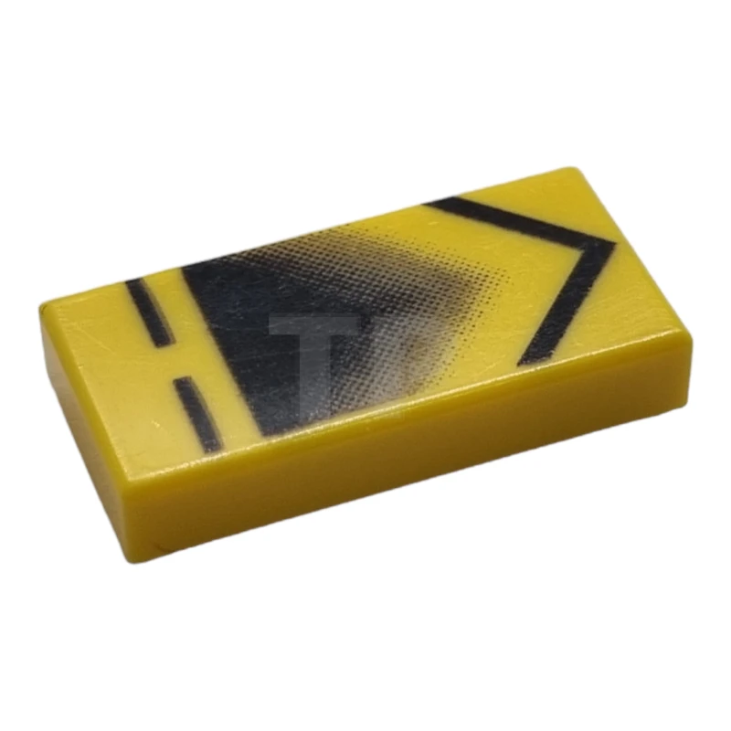 LEGO&reg; 4164203 - 3069pb0009 - Tegel 1 x 2 met Slave I Engine Chevron Patroon