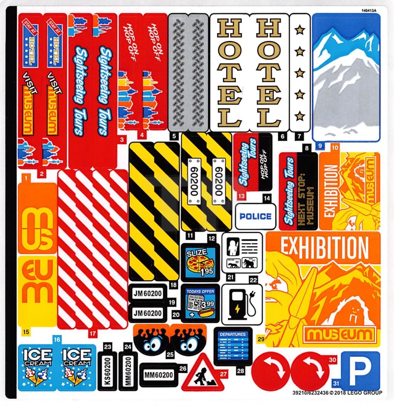 LEGO&reg; 6232436 - Sticker for Set 60200