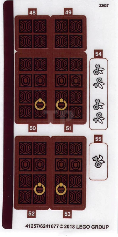 LEGO&reg; 6241677 - Sticker for Set 71043 - Sheet 3