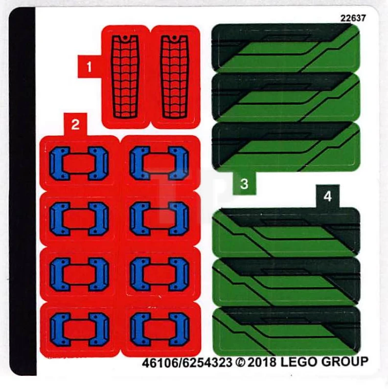 LEGO&reg; 6254323 - Sticker for Set 76114
