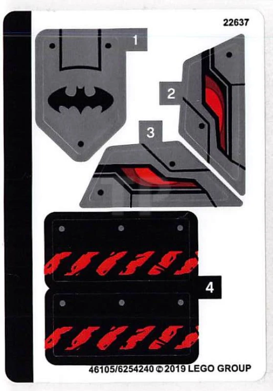 LEGO&reg;  - Sticker for Set 76117