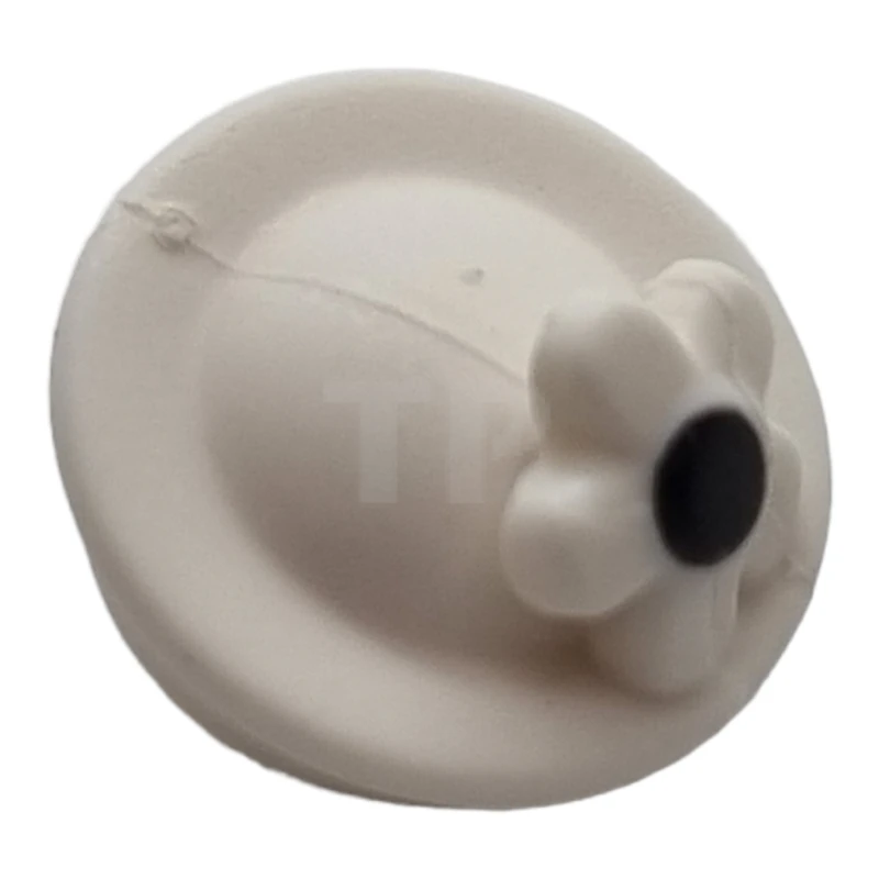 LEGO&reg; 6258312 - 41944pb02 - Minifigure, Hat with Pin Attachment, Pillbox Hat with Flower with Black Center Pattern