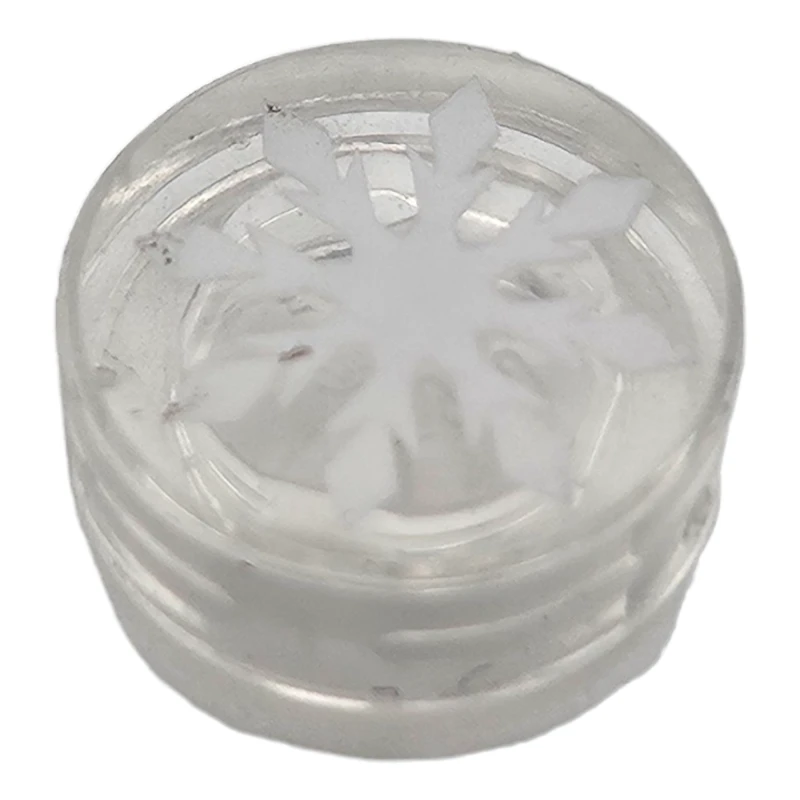 LEGO&reg; 6274788 - 98138pb105 - Tile 1 x 1 Round with Snowflake Pattern (Eight Pointed)