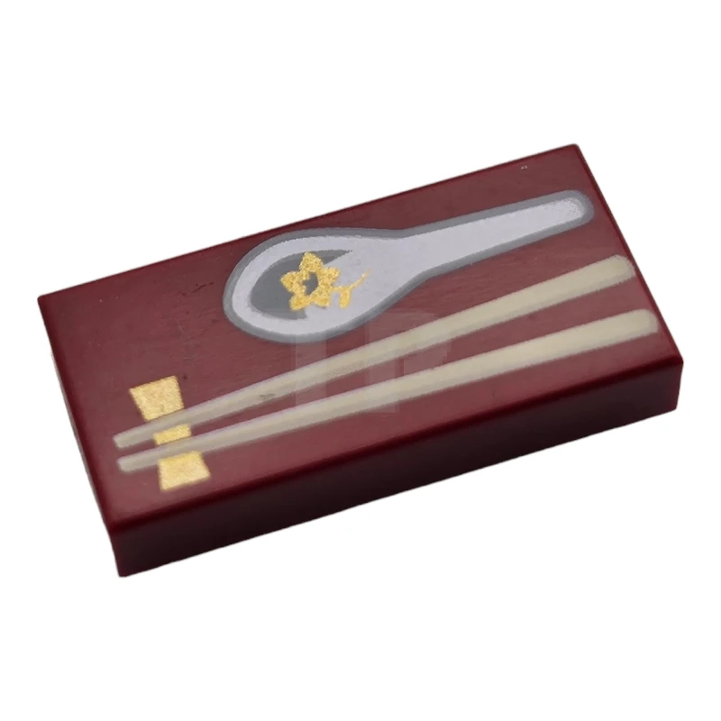 LEGO&reg; 6258845 - 3069pb0704 - Piastrelle 1 x 2 con motivo a bacchette