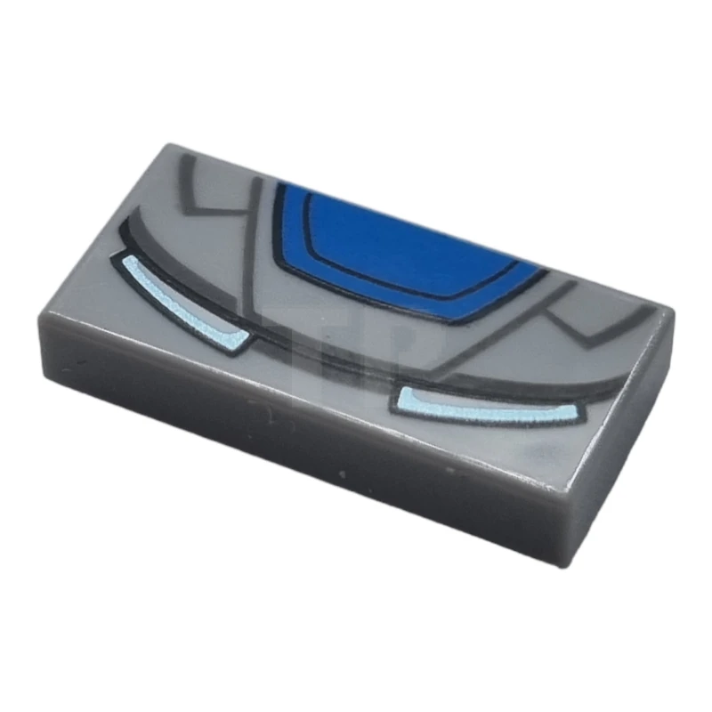 LEGO&reg; 6259799 - 3069pb0707 - Piastrelle 1 x 2 con motivo di occhi e fronte