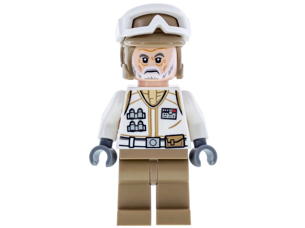 LEGO&reg; sw1014 Hoth-Rebellen-Trooper Weiße Uniform, dunkelbraune Beine (weißer Bart)