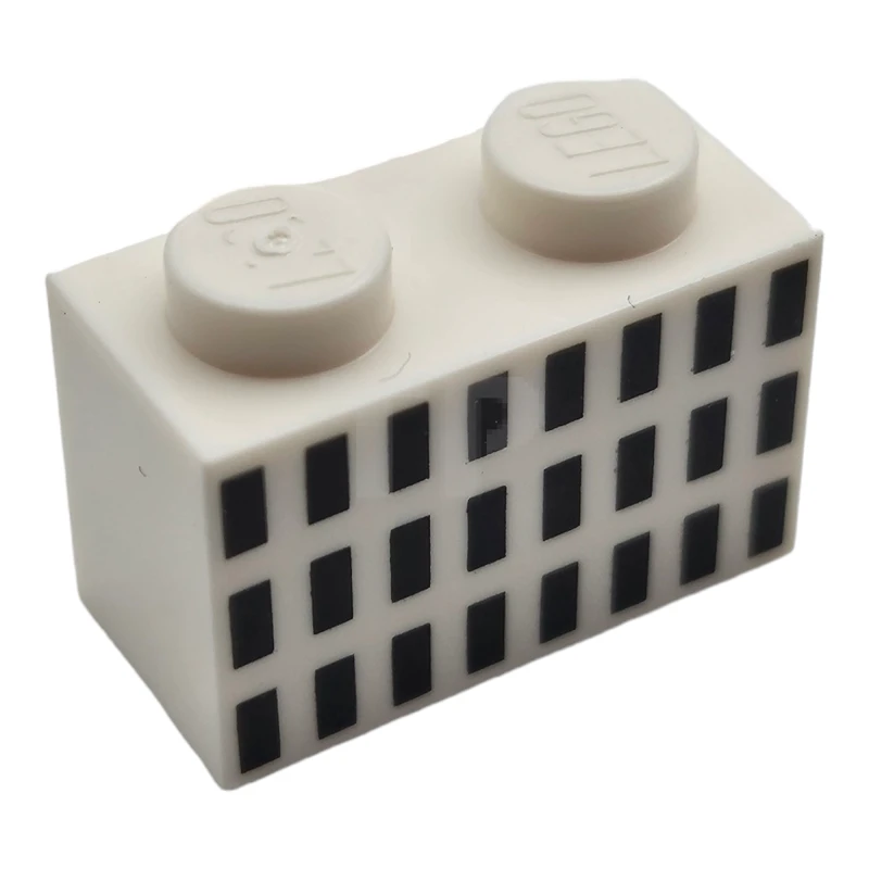 LEGO&reg; 6253517 - 3004pb185 - Brique 1 x 2 avec motif de carrés
