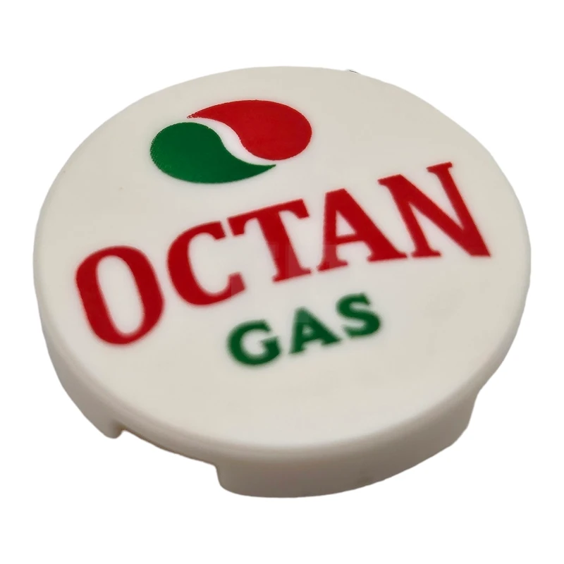 LEGO&reg; 6254067 - 14769pb243 - Fliese 2 x 2 Rund mit Boden-O und 'OCTAN GAS'-Muster