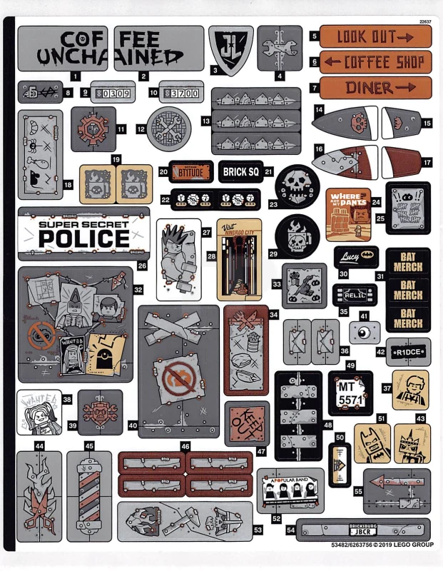 LEGO&reg; 6263756 - Sticker voor set 70840