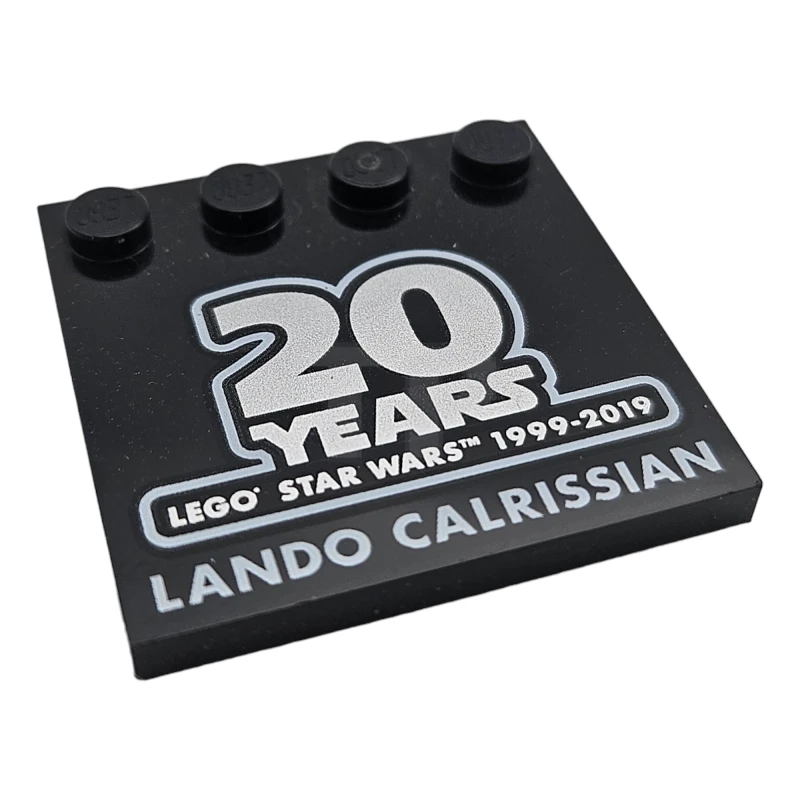 LEGO&reg; 6261487 - 6179pb152 - Baldosa de 4 x 4 con tachuelas en el borde con el dibujo 