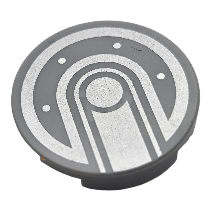 LEGO&reg; 6237231 - 14769pb226 - Tile 2 x 2 Round with Bottom O and Voltron Shoulder Joint Pattern