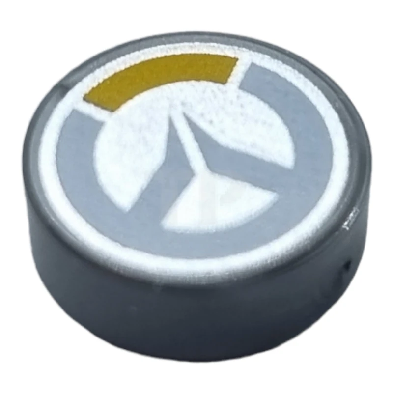 LEGO&reg; 6322910 - 98138pb095 - Fliese 1 x 1 Runde mit Overwatch-Logo