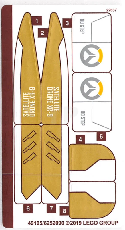 LEGO&reg; 6252090 - Sticker for Set 75970