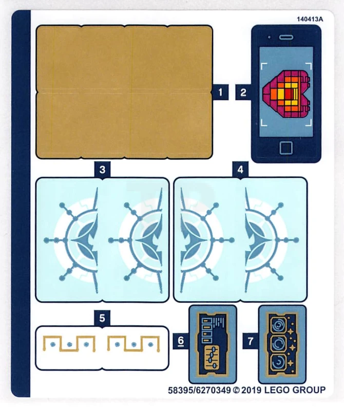 LEGO&reg; 6270349 - Sticker for Set 70838