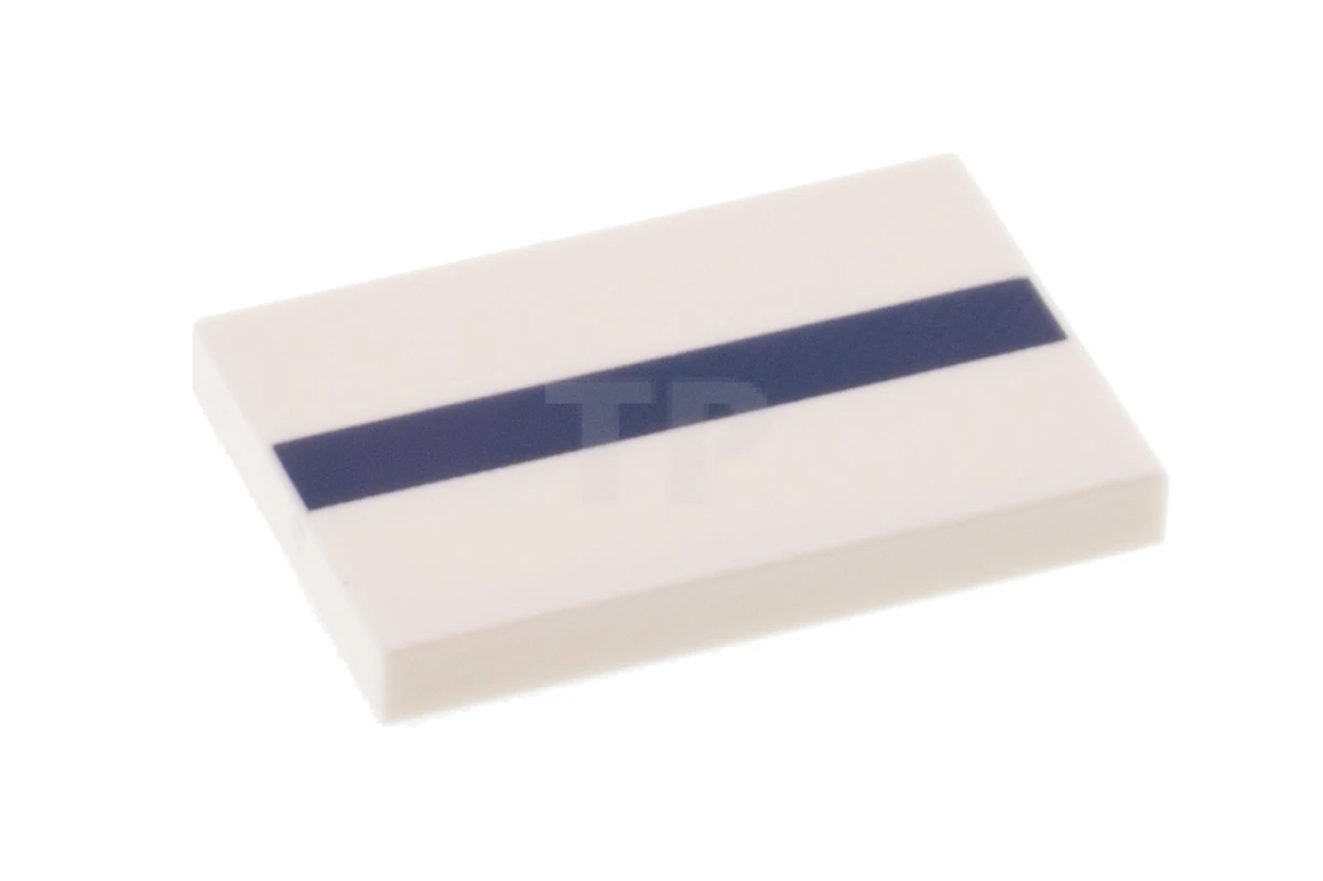 LEGO&reg; 6258380 - 26603pb032 - Baldosa 2 x 3 con dibujo de rayas